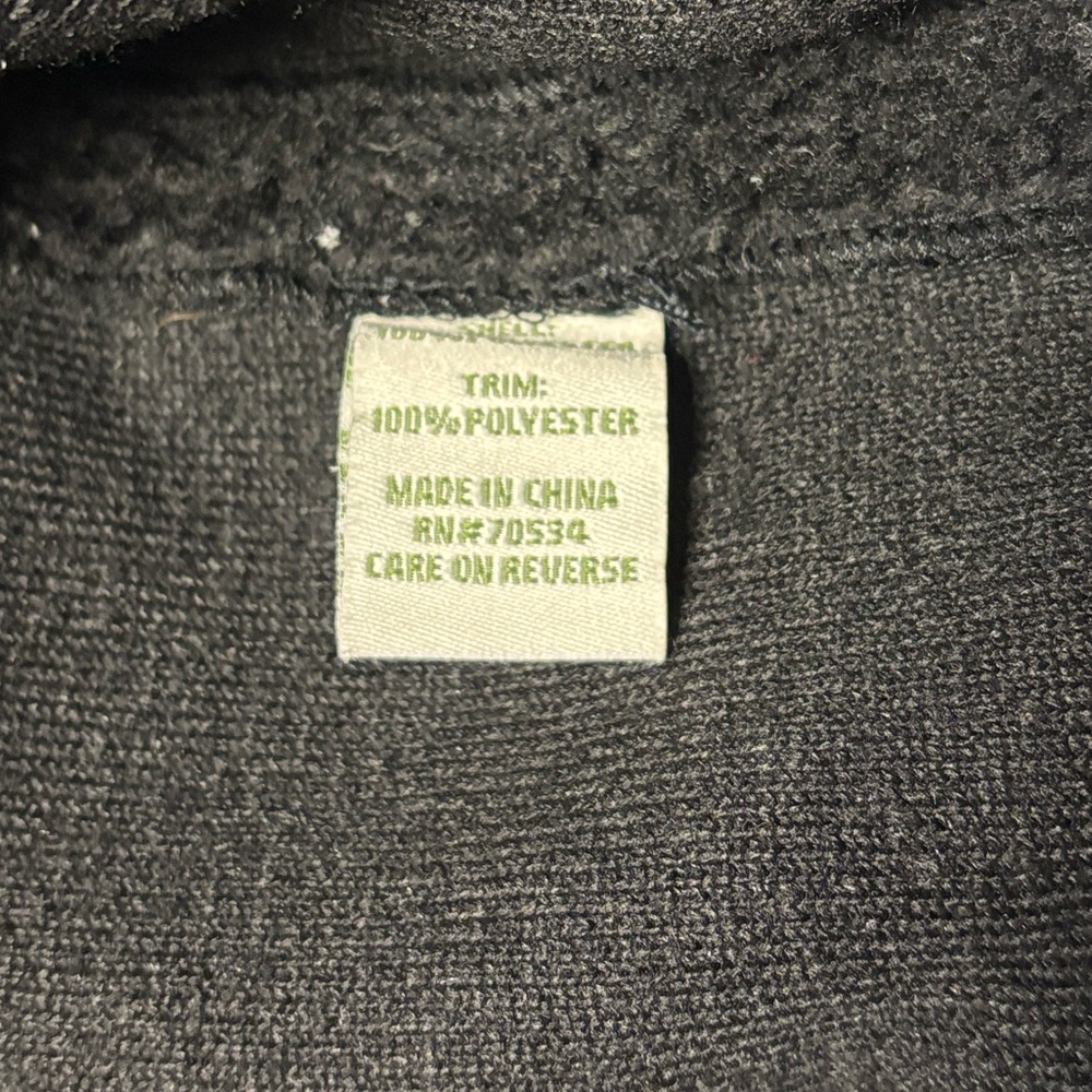 Orvis Toggle-Button Black Sherpa Fleece Jacket Size M - Picture 12 of 15